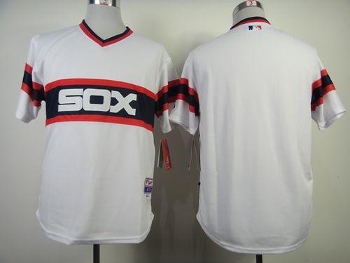 White Sox Blank White Alternate Home Cool Base Stitched MLB Jersey - Click Image to Close
